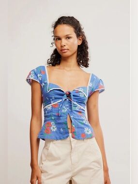 free people Call Me Baby Blouse.  NWT